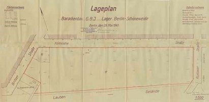 Lageplan f&uuml;r das GBI Lager 75/76 in Berlin Sch&ouml;neweide 