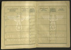 Arbeitsbuch von Jan Skórski, ehem. Zwangsarbeiter bei Trillke, Dokumentationszentrum NS-Zwangsarbeit/Sammlung Berliner Geschichtswerkstatt, dzsw11015