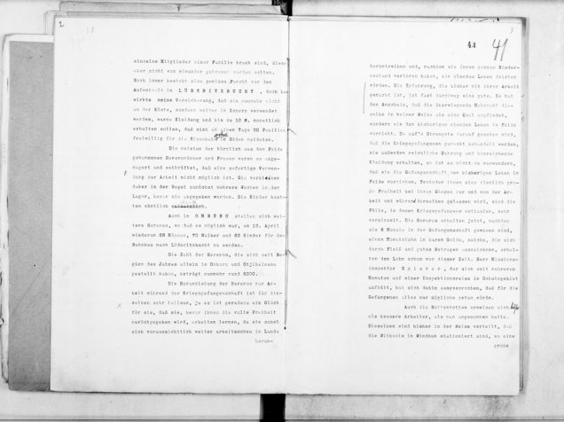 Schreiben an die Kolonialabteilung des Ausw&auml;rtigen Amts zur Behandlung der Herero in rassistischer Logik als &bdquo;Erziehung zur Arbeit&ldquo;, Windhuk den 17.4.1906, Bundesarchiv-Lichterfelde