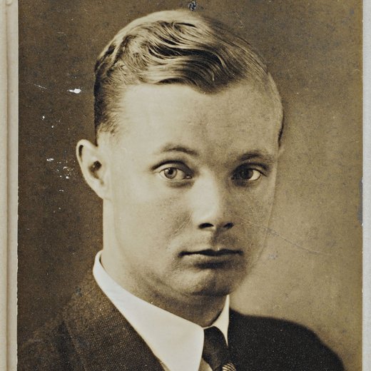 Portätfoto von Max Frauendorfer aus seiner SS-Akte, um 1935, Bundesarchiv, Signatur R 3001-56217