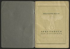 Arbeitsbuch von Jan Skórski, ehem. Zwangsarbeiter bei Trillke, Dokumentationszentrum NS-Zwangsarbeit/Sammlung Berliner Geschichtswerkstatt, dzsw11015