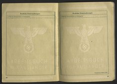 Arbeitsbuch von Jan Skórski, ehem. Zwangsarbeiter bei Trillke, Dokumentationszentrum NS-Zwangsarbeit/Sammlung Berliner Geschichtswerkstatt, dzsw11015