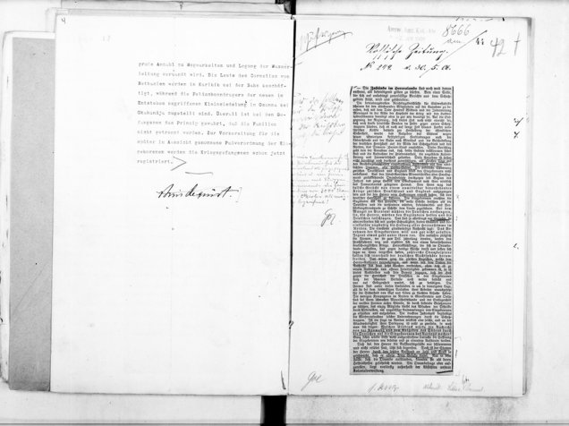 Schreiben an die Kolonialabteilung des Ausw&auml;rtigen Amts zur Behandlung der Herero in rassistischer Logik als &bdquo;Erziehung zur Arbeit&ldquo;, Windhuk den 17.4.1906, Bundesarchiv-Lichterfelde