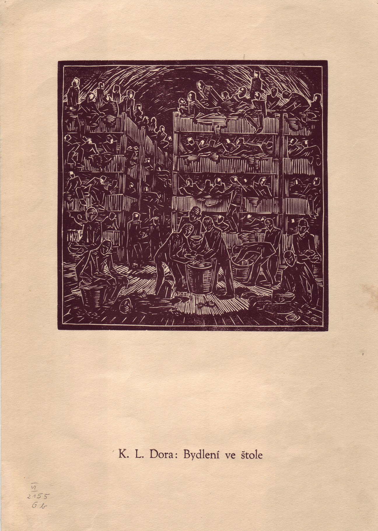 Zeichnung des ehemaligen H&auml;ftlings Dominik Čern&yacute;, Stiftung Gedenkst&auml;tten Buchenwald und Mittelbau-Dora