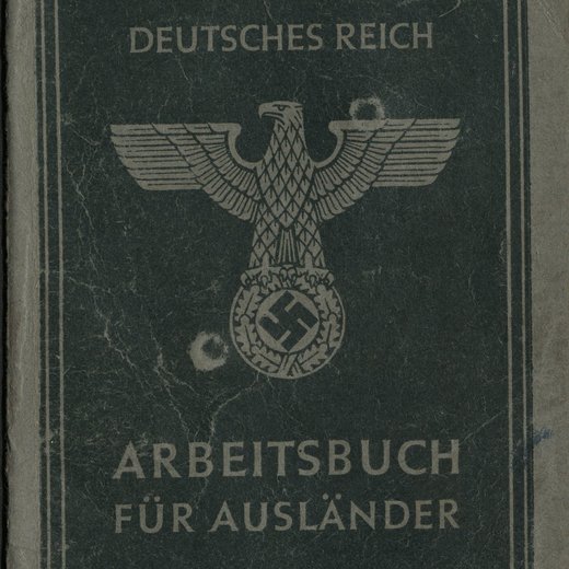 “German Reich - Workbook for Foreigners”, workbook of Jan Skórski, a Polish child forced labourer.  © Dokumentationszentrum NS-Zwangsarbeit/Collection Berliner Geschichtswerkstatt, dzsw11015