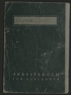 Arbeitsbuch von Jan Skórski, ehem. Zwangsarbeiter bei Trillke, Dokumentationszentrum NS-Zwangsarbeit/Sammlung Berliner Geschichtswerkstatt, dzsw11015