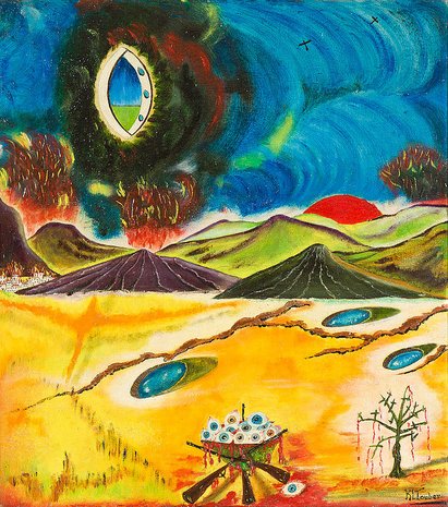 Gem&auml;lde von Klaas Touber, undatiert, Denkort Bunker Valentin/ LzpB Bremen, Schenkung Pauline Touber