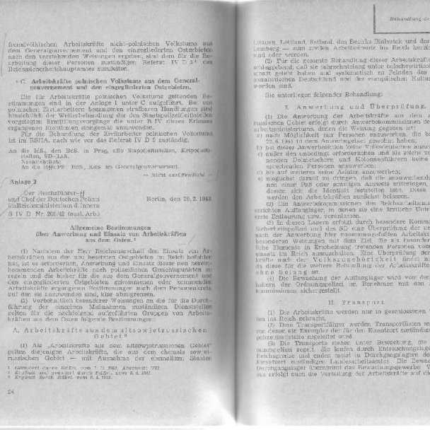 Abbildung aus Allgemeine Erlaß-Sammlung des Chefs der Sicherheitspolizei und des Sicherheitsdienstes, unbekanntes Jahr, Bundesarchiv