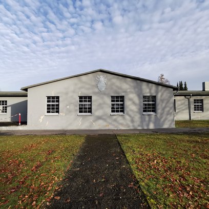 Das ehemalige „Entlausungsgebäude“ des Stalag, Foto: Oliver Nickel Das ehemalige „Entlausungsgebäude“ des Stalag, Foto: Oliver Nickel