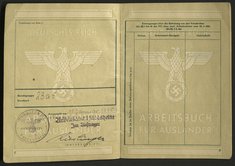 Arbeitsbuch von Jan Skórski, ehem. Zwangsarbeiter bei Trillke, Dokumentationszentrum NS-Zwangsarbeit/Sammlung Berliner Geschichtswerkstatt, dzsw11015