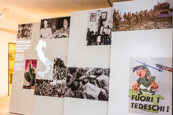 Blick in die Ausstellung über die Italienischen Militärinternierten