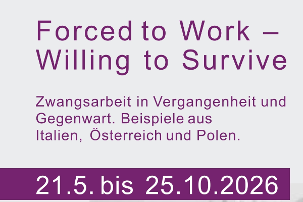 Ausschnitt aus dem Flyer Titel und Laufzeit der internationalen Wanderausstellung